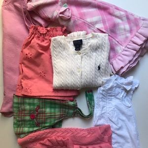 Assorted Toddler Girls’ Clothes from 12M to 8T